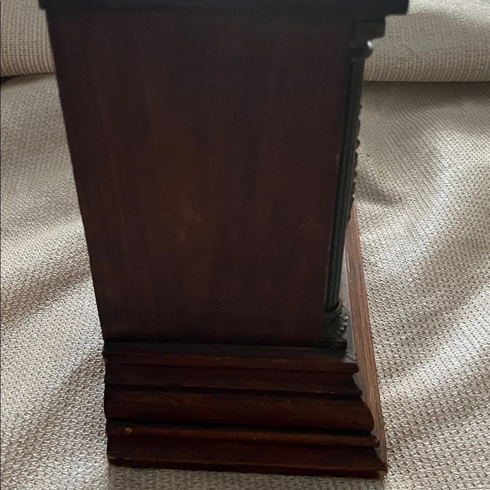 Vintage Style Brown and Gold Mantel Clock